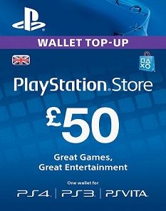 Playstation Network 50 Pound Card