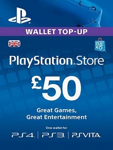 Playstation Network 50 Pound Card