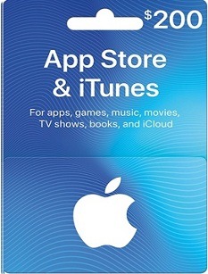 iTunes 200 USD Apple Store Credit