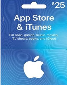 iTunes 25 USD Apple Store Credit