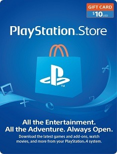 Playstation Network 10 USD Gift Card