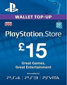 Playstation Network 15 Pound Card