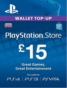 Playstation Network 15 Pound Card