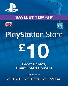 Playstation Network 10 Pound Card
