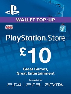 Playstation Network 10 Pound Card