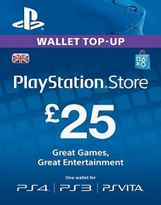 Playstation Network 25 Pound Card