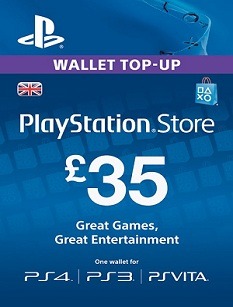 Playstation Network 35 Pound Card