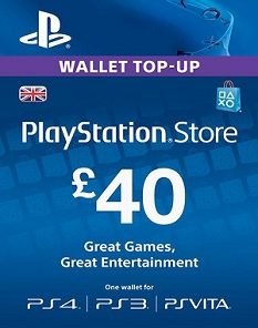 Playstation Network 40 Pound Card