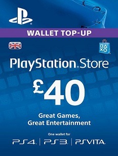 Playstation Network 40 Pound Card