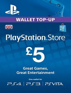 Playstation Network 5 Pound Card
