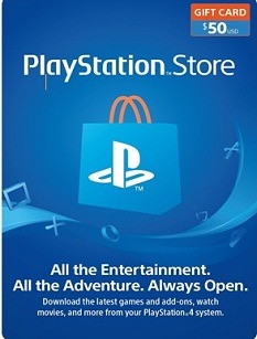 Playstation Network 50 USD Gift Card