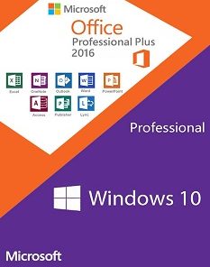 Microsoft Windows10 Pro Oem + Office 2016 Professional Plus Cd Keys Pack