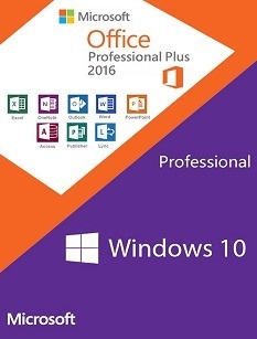 Microsoft Windows10 Pro Oem + Office 2016 Professional Plus Cd Keys Pack