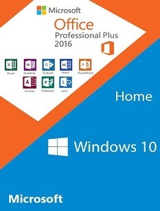 Microsoft Windows10 Home Oem + Office 2016 Professional Plus Cd Keys Pack