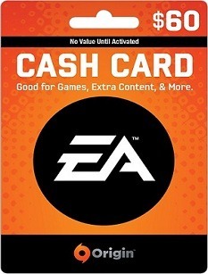 EA Origin Cash Card - 60 DOLLAR
