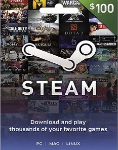 $100 Steam Game Card