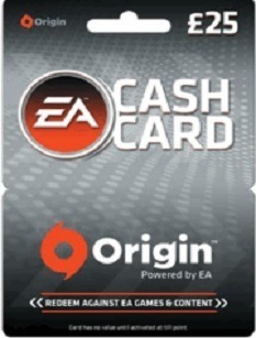 EA Origin Cash Card -25 GBP