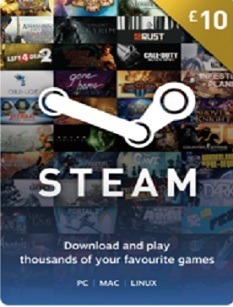 £10 GBP Steam Game Card