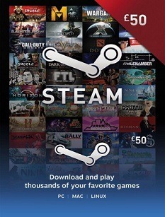 £50 GBP Steam Game Card