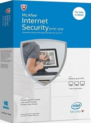 McAfee Internet Security 2018 -3 YEARS / 1 PC + BONUS