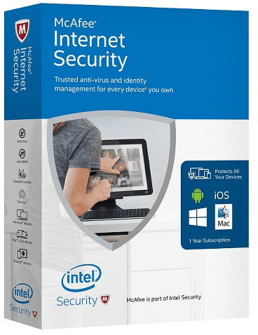 McAfee Internet Security 2017 - 5 YEARS / 1 PC