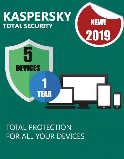 Kaspersky Total Security2019 5 Devices 1 Year Download Version