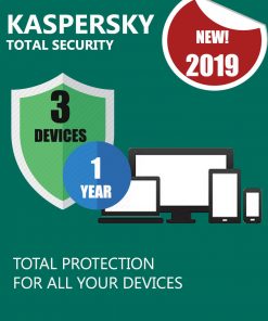 Kaspersky Total Security 2019-3-devices-1-year- Windows Mac Android & IOS